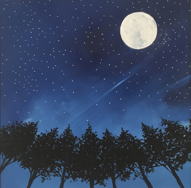 'The Snow Moon' by artist Maureen Rocksmoore